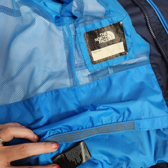 The North Face Kids' Hardshell Blue Rain Ski Jacket Size 7-8 - Picture 12 of 14